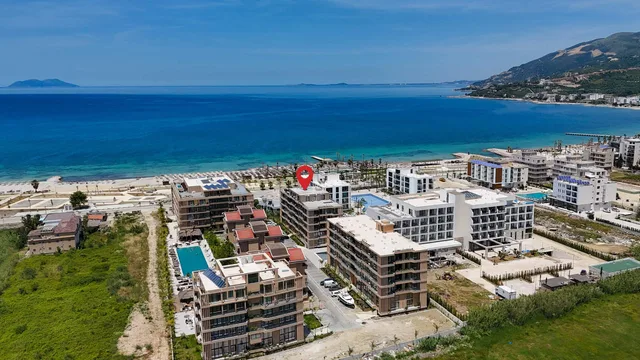 La costa di Radhimë dall’alto